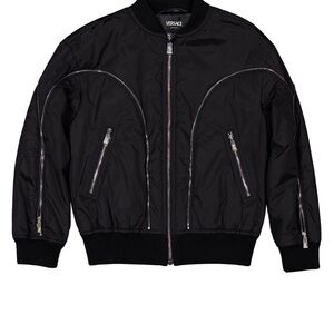 Versace Black Quilted Jacket and joggers